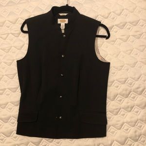 Vintage Talbots Nehru collar vest